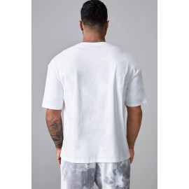 White Go Racing Mens Graphic T Shirt