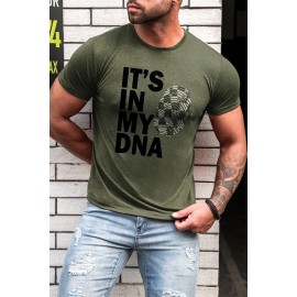 Green It's in My DNA Finger Print Mens T Shirt