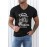 Black Dad Papa Letter Graphic Print Men's V Neck T Shirt