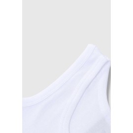 White COWBOY Western Steer Head Print Men's Tank Top