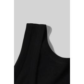 Black Music On World Off Headphone Print Men's Tank Top